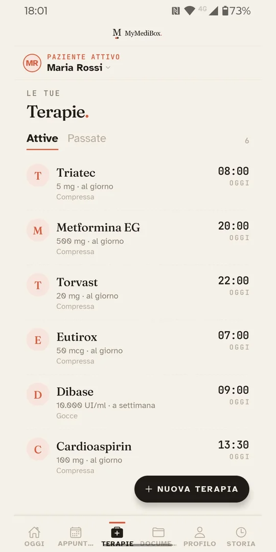 Medications screen